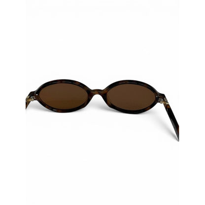 Miu Miu Oval Tortoiseshell Sunglasses