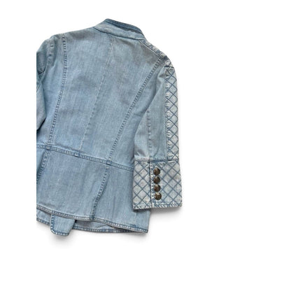 Pierre Balmain Denim Military Jacket Made in Italy