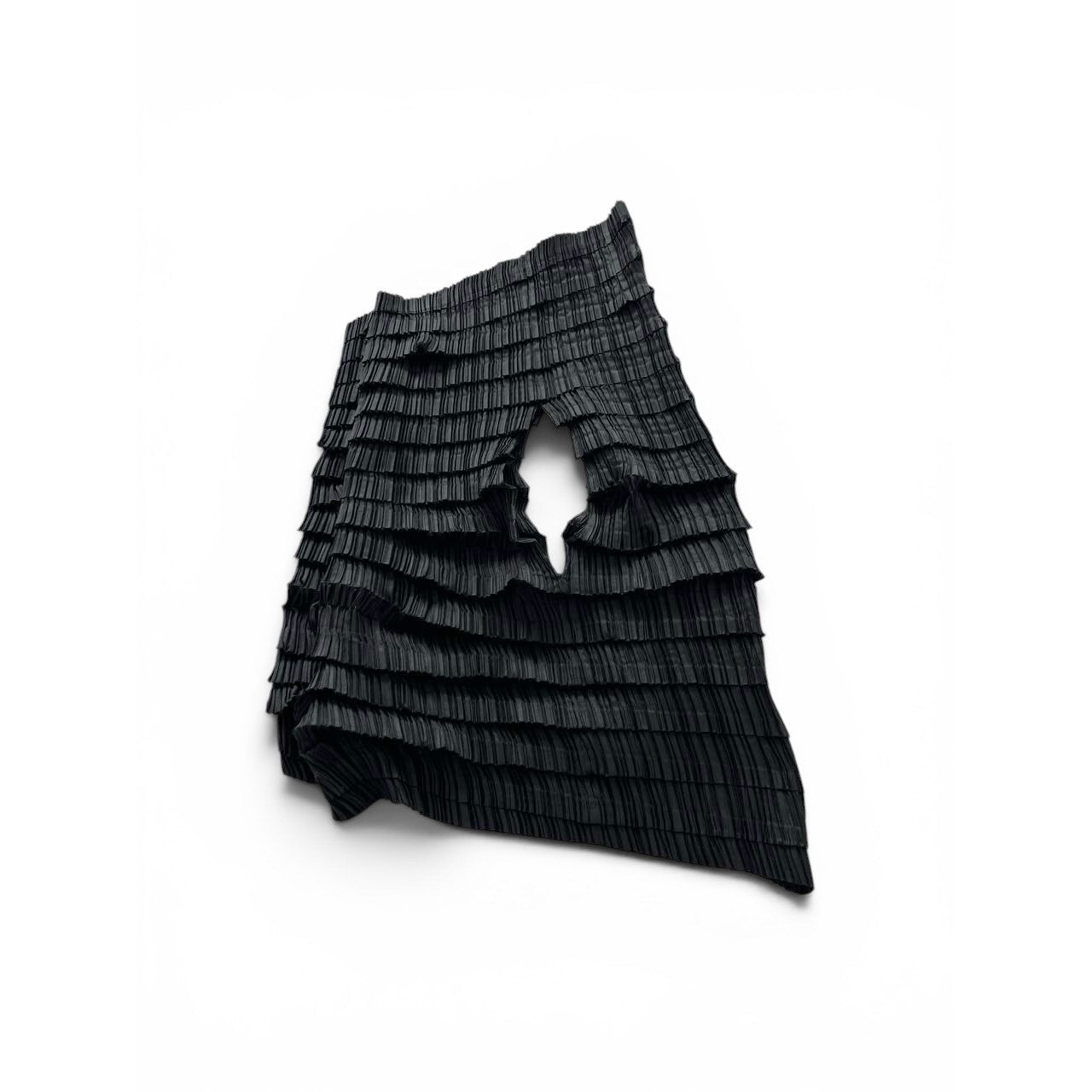 Issey Miyake Asymmetric Pleated Vest