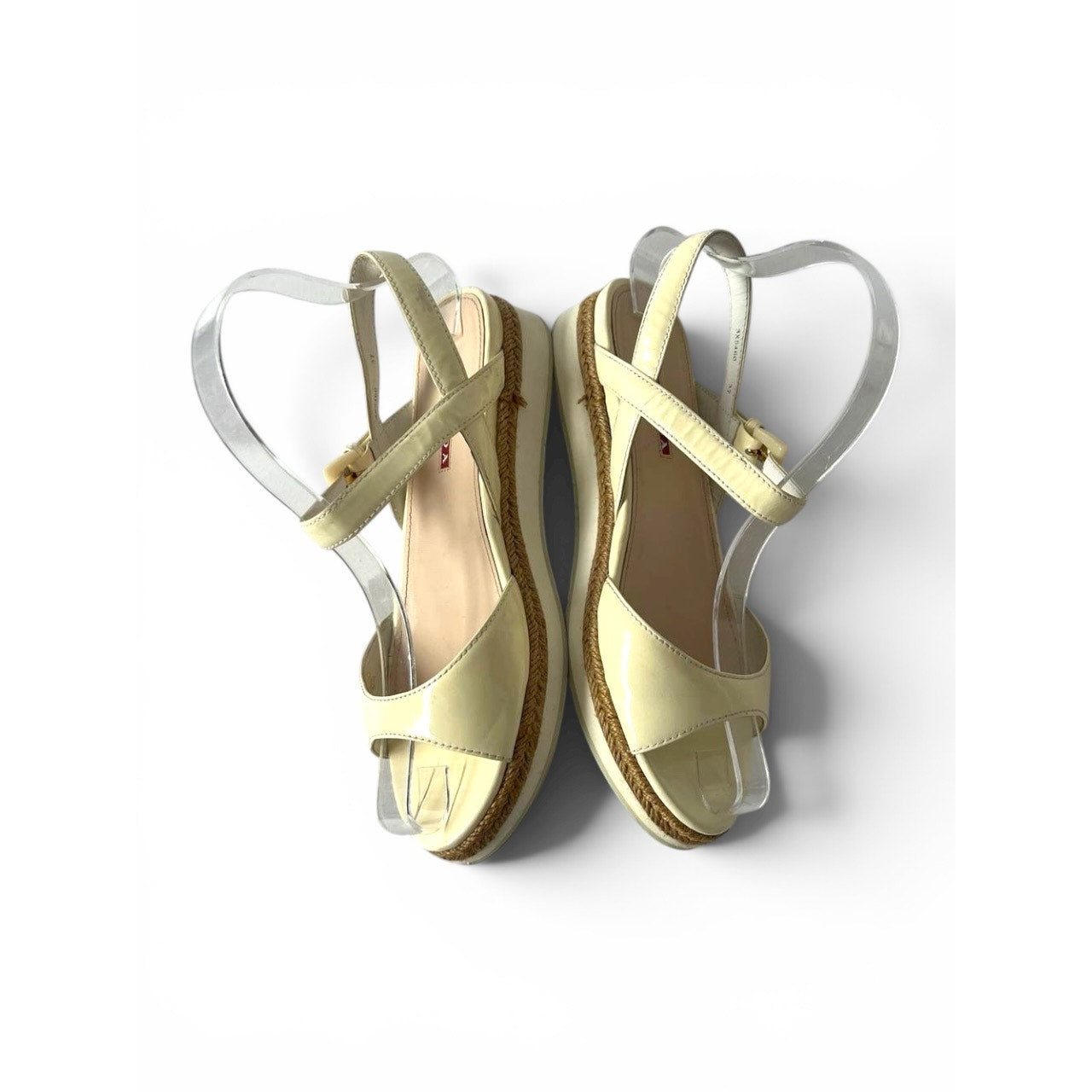 Prada Linea Rossa Patent Sandals