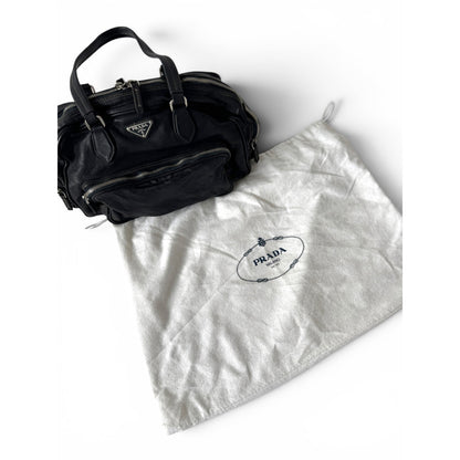 Prada Vitello Leather Cargo Shoulder Bag