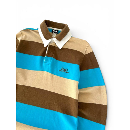 Dolce & Gabbana Striped Rugby Polo