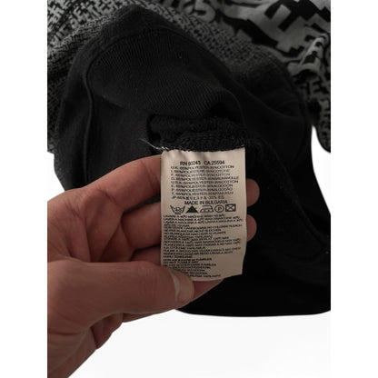 Diesel All-Over Logo Zip Black & Grey Hoodie