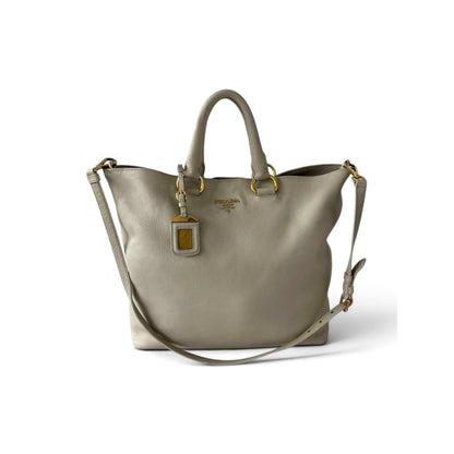 Prada Vitello Daino Leather Tote Bag