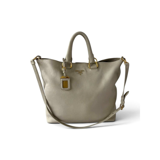 Prada Vitello Daino Leather Tote Bag