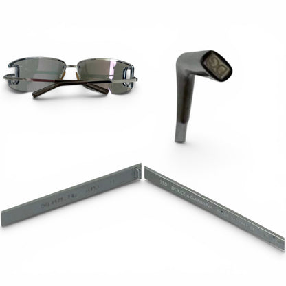 Dolce & Gabbana Rimless Shield Sunglasses