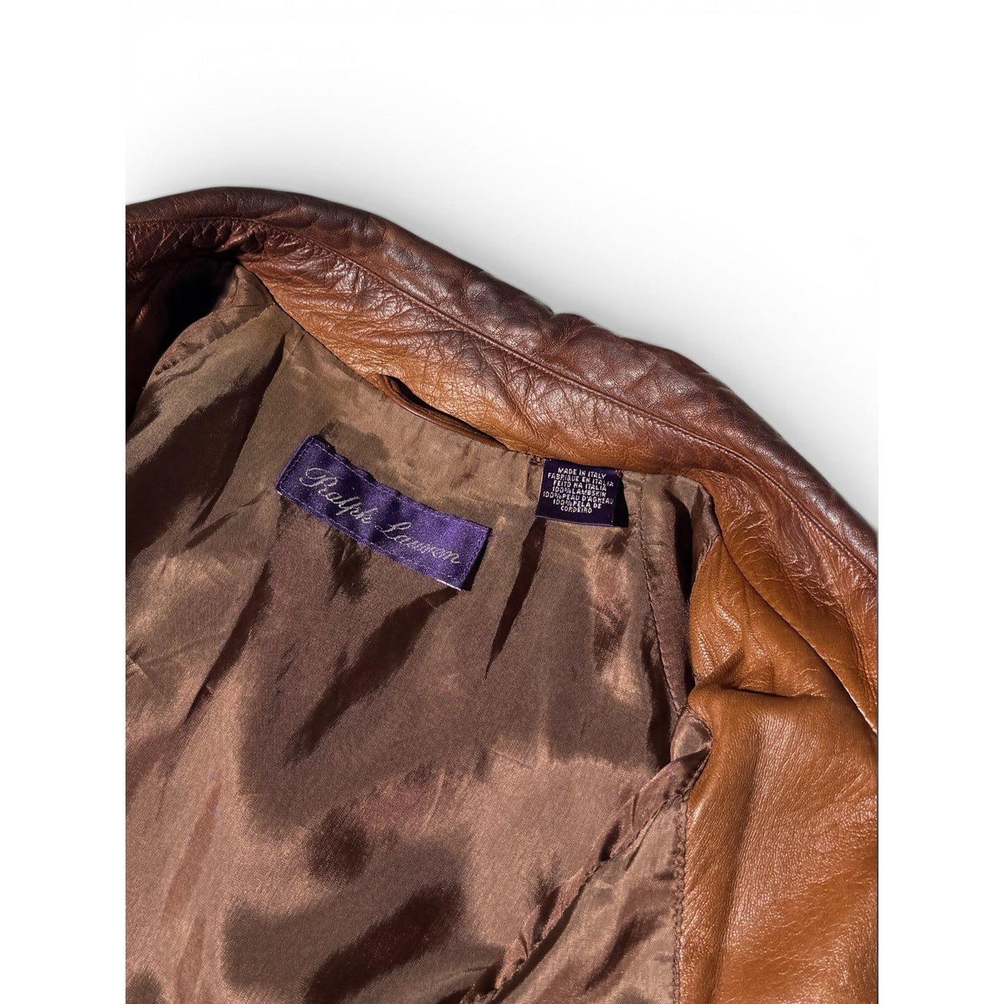 Ralph Lauren Purple Label Lambskin Leather Jacket