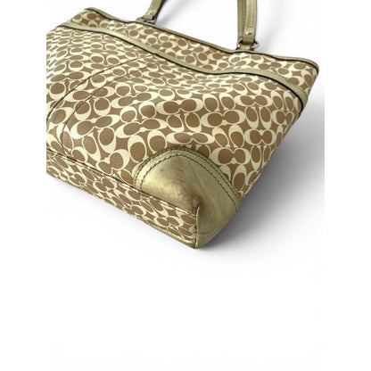Coach Signature Stripe Tote Bag