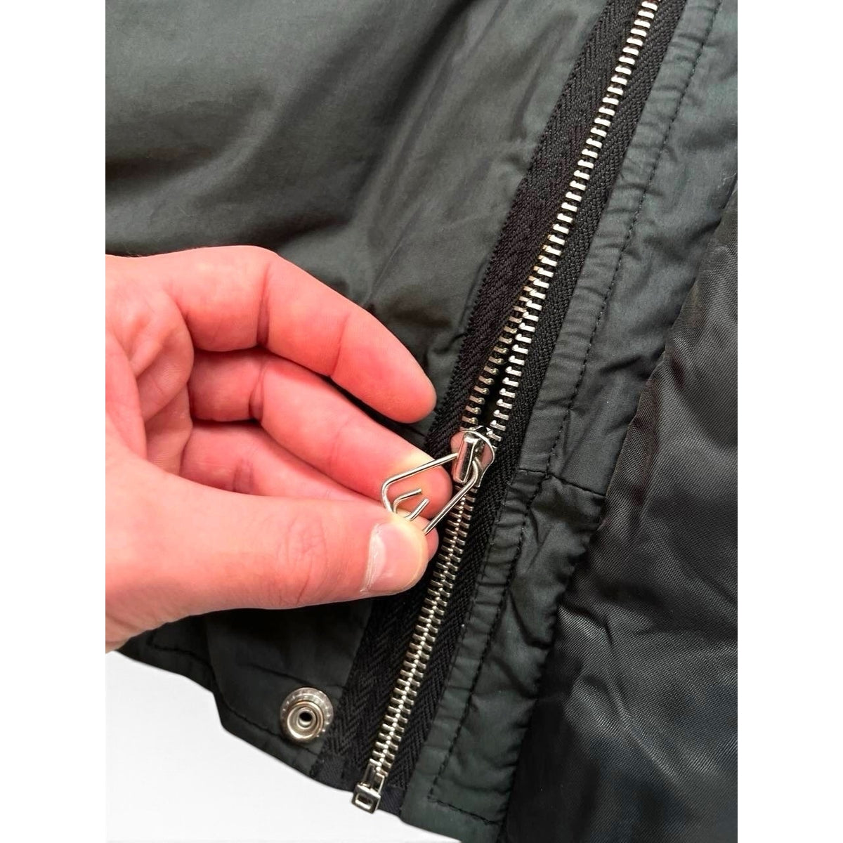Diesel Men’s Fur Hood Bomber Jacket