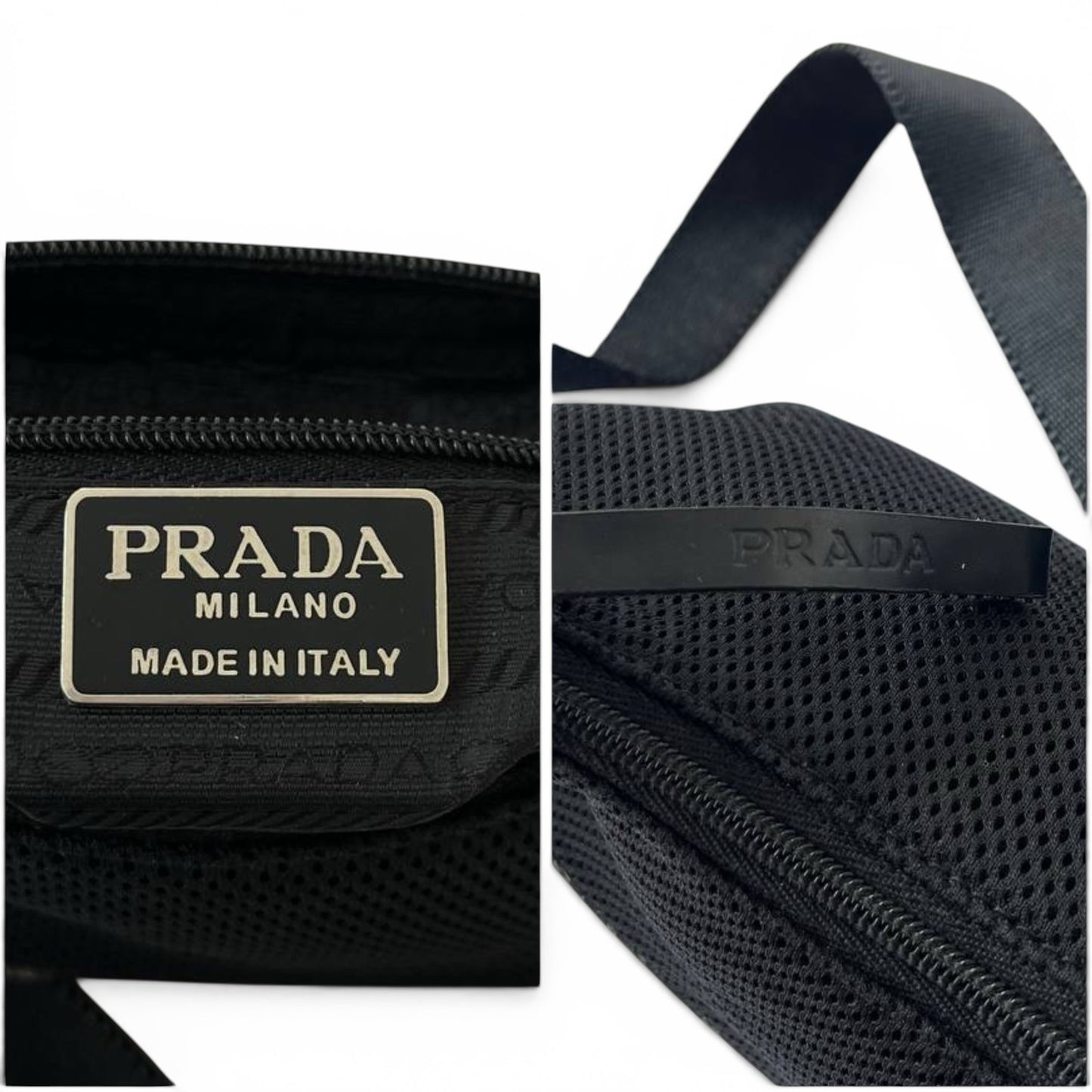 Prada Sport Mesh Red Tab Shoulder Bag