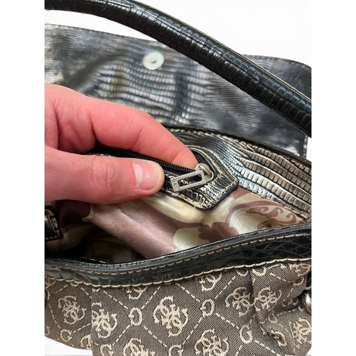 Guess Vintage Y2K Monogram Shoulder Bag