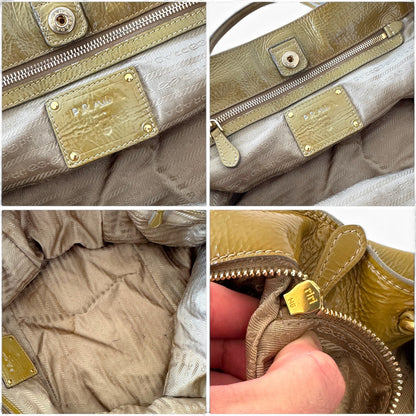 Prada Vitello Shine Shopping Tote Bag