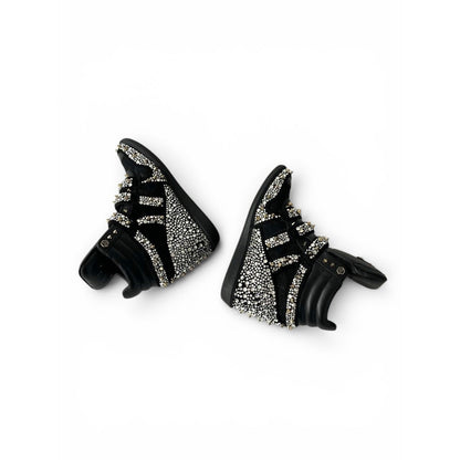 Philipp Plein Crystal Wedge Sneakers