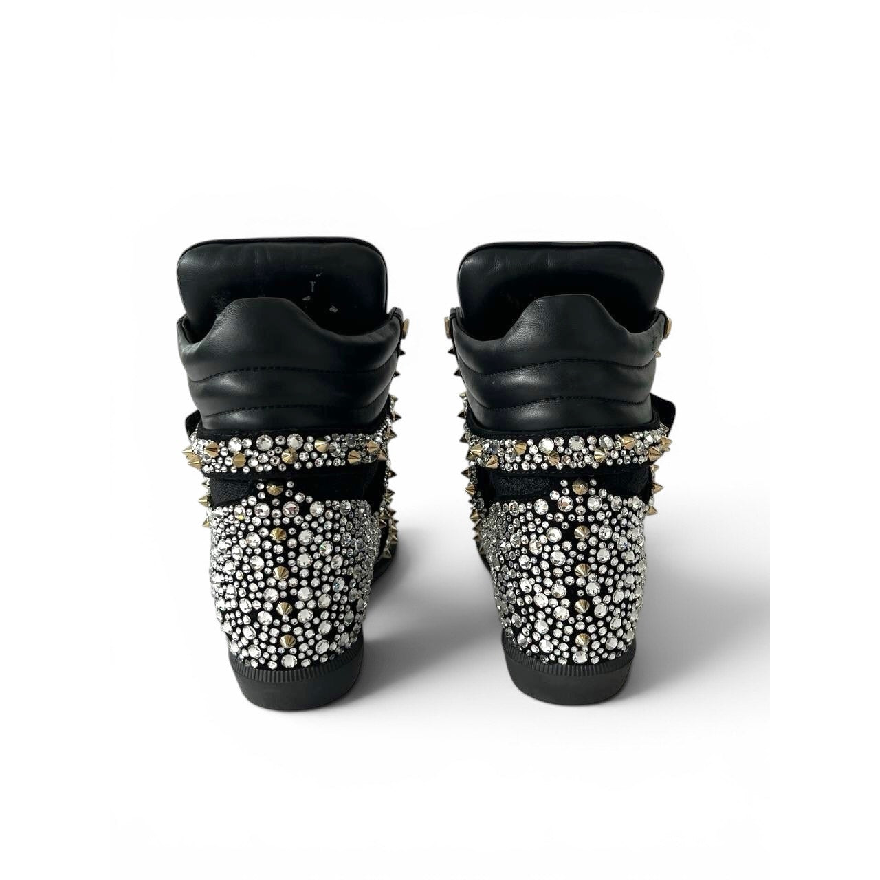 Philipp Plein Crystal Wedge Sneakers