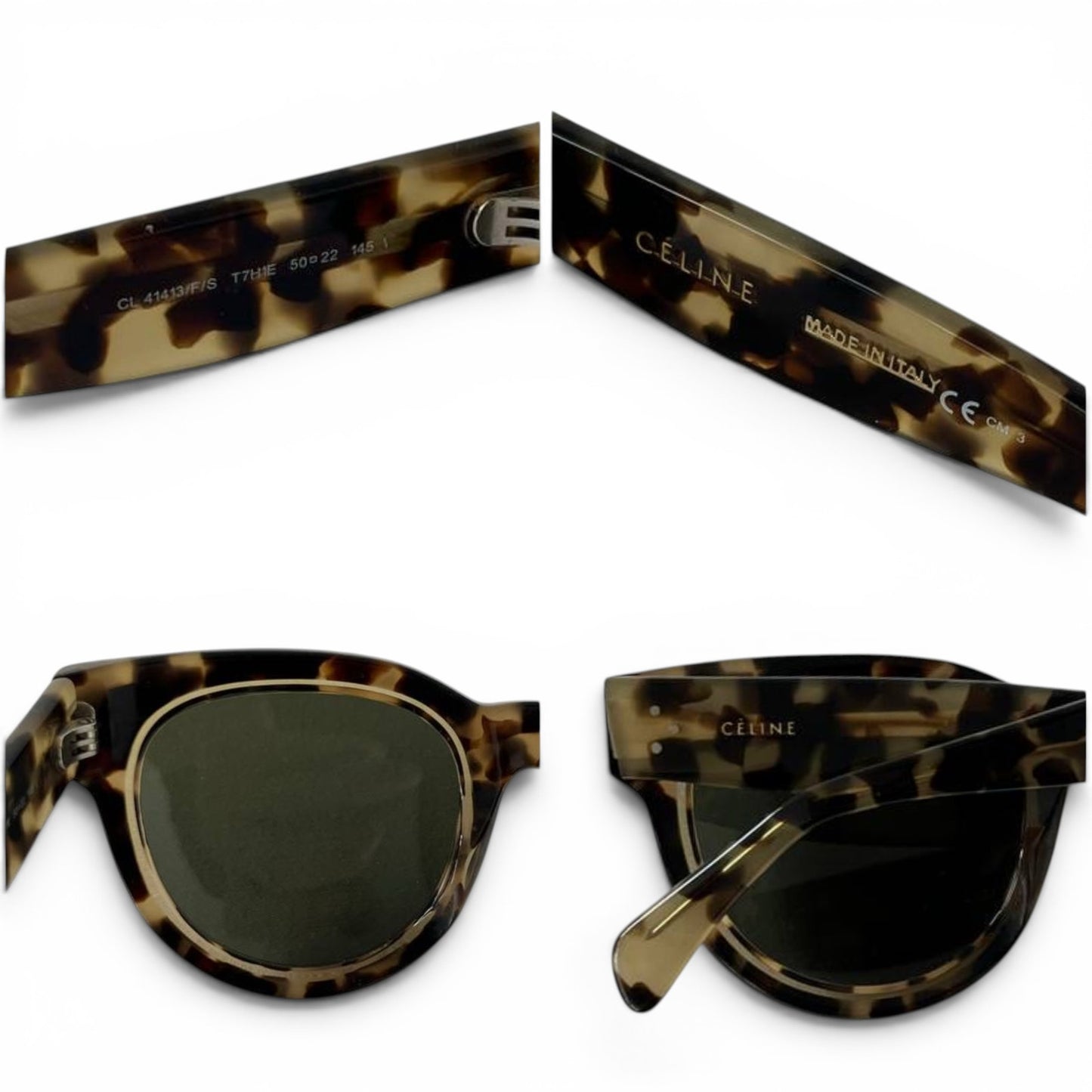Celine Tortoiseshell Acetate Sunglasses