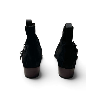 Giuseppe Zanotti Suede Buckle Ankle Boots