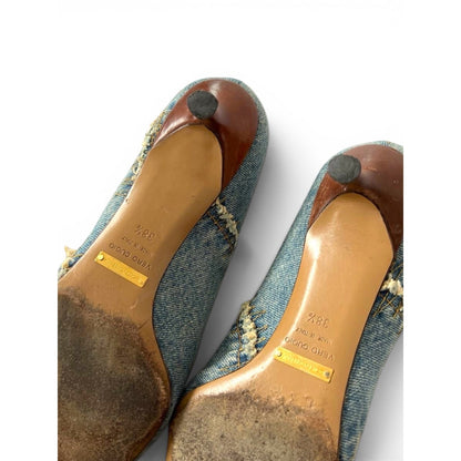 Dolce & Gabbana Denim Pointed-Toe Heels
