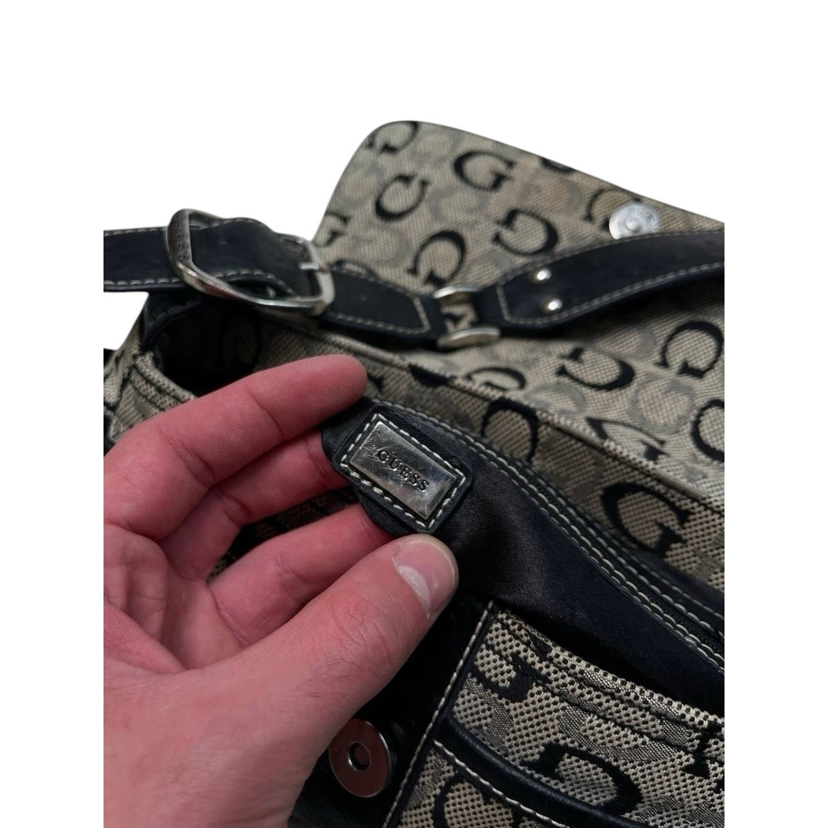 Guess Monogram Shoulder Bag