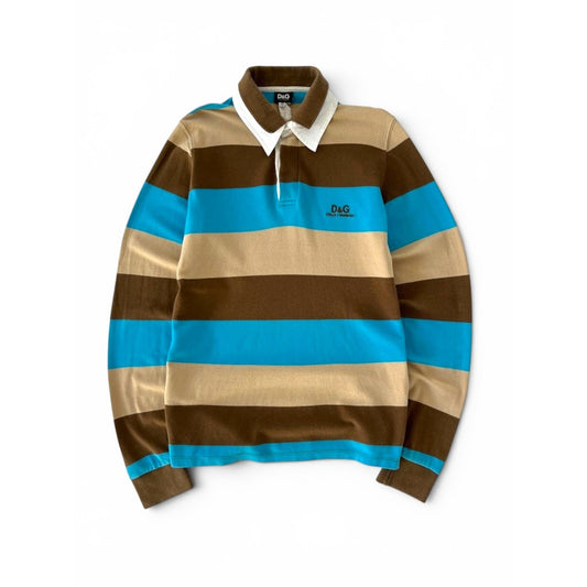 Dolce & Gabbana Striped Rugby Polo