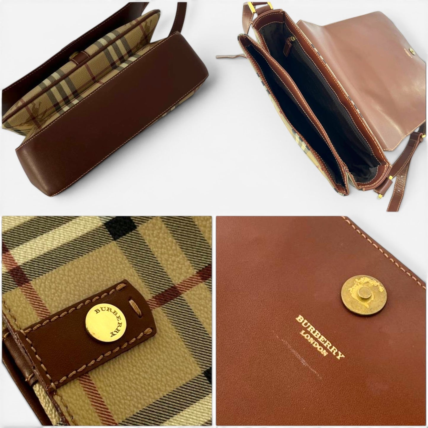 Burberry Vintage Nova Check Shoulder Bag