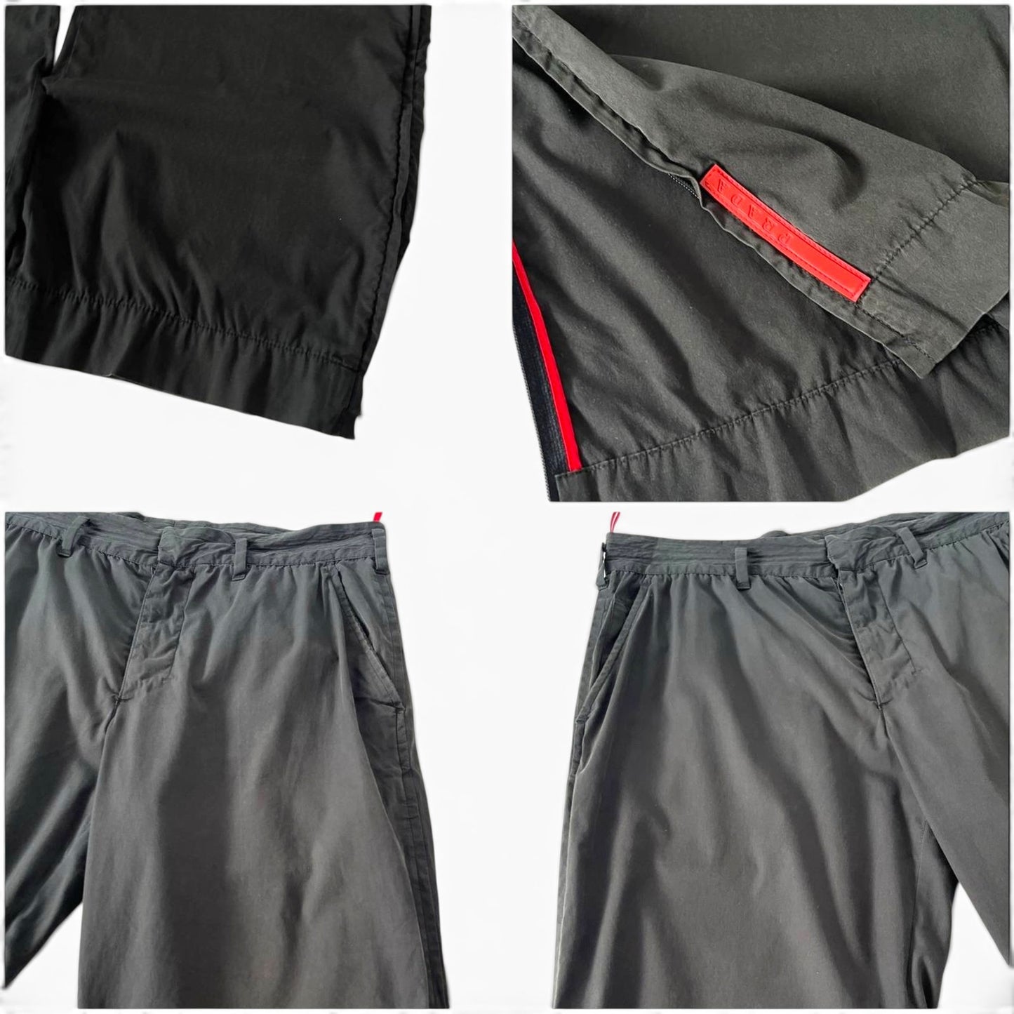 Prada Sport Linea Rossa Technical Nylon Pants