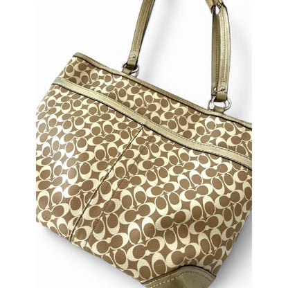 Coach Signature Stripe Tote Bag