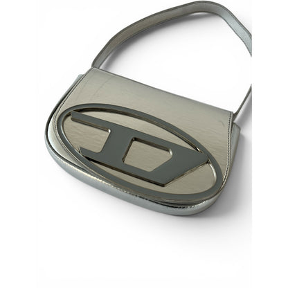 Diesel Metallic Silver Shoulder Bag