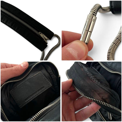 Alexander Wang Black Leather Multi-Pocket Crossbody Bag