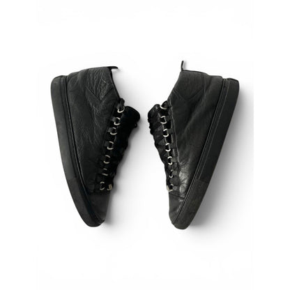 Balenciaga Arena Mid Sneakers Black Leather