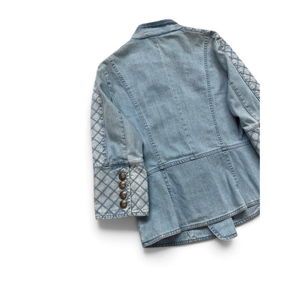 Pierre Balmain Denim Military Jacket Made in Italy