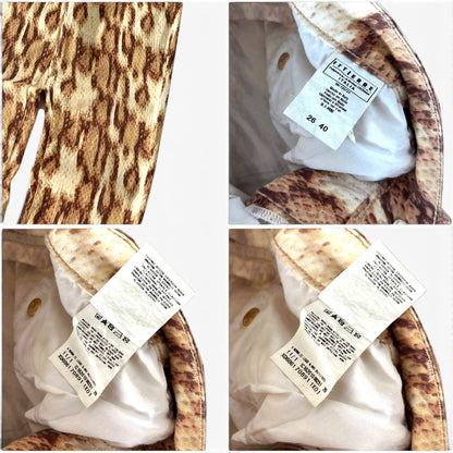 Just Cavalli Snake Print Jeans